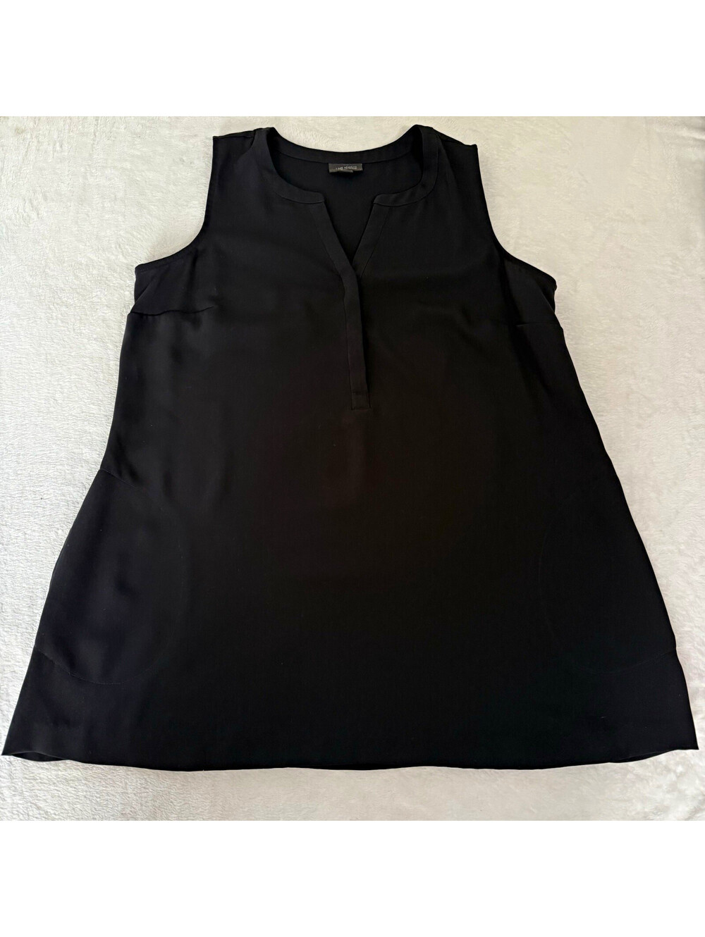 J Jill Wearever Collection Women M Black Sleeveless A Line Tunic Top 100% Poly